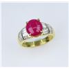 Image 4 : Gorgeous Fine Burmese Ruby & Diamond Ring.
