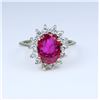 Image 1 : Brilliant Fine Ruby and Diamond Ring.