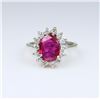Image 2 : Brilliant Fine Ruby and Diamond Ring.