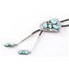 Image 2 : Zuni Effie Calavaza Turquoise Snake Bolo.