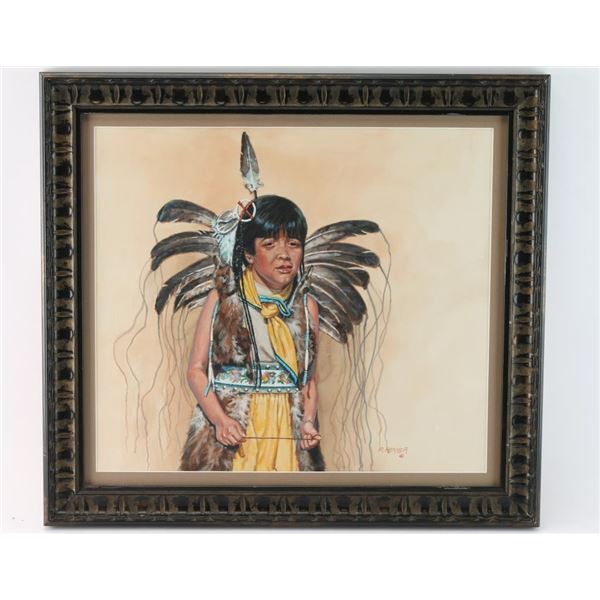 Watercolor on Paper by R. Perner.