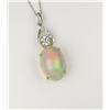 Image 4 : Fine Opal and Diamond Pendant.