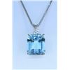 Image 1 : Aquamarine and Diamond Pendant.