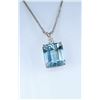 Image 2 : Aquamarine and Diamond Pendant.