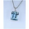 Image 3 : Aquamarine and Diamond Pendant.