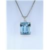 Image 7 : Aquamarine and Diamond Pendant.