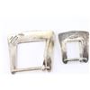 Image 2 : Vintage His & Hers Bohlin Sterling Buckles.
