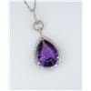 Image 2 : Sensational Amethyst & Diamond Pendant.