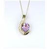 Image 3 : Gorgeous Pink Kunzite & Diamond Pendant.