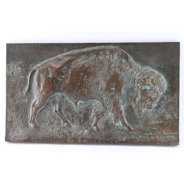 Fine Art Bronze of Buffalo.