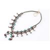 Image 1 : Navajo Coral & turquoise Squash Blossom