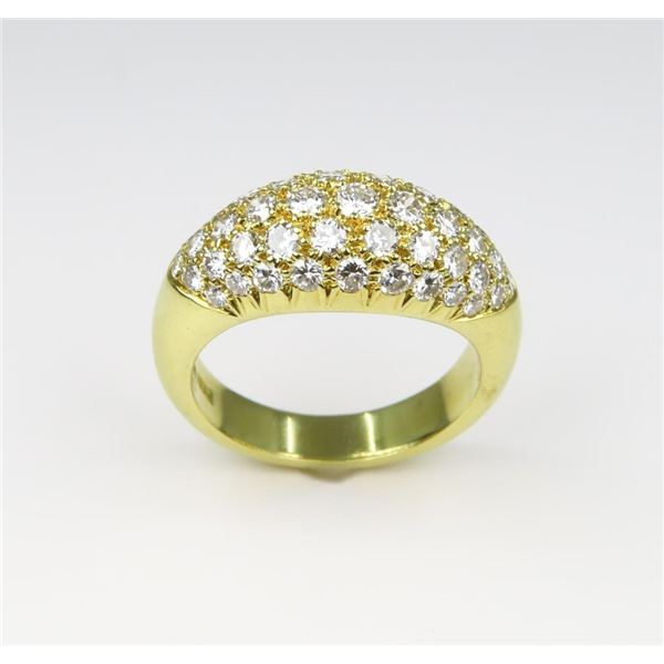 Dazzling Fine Cartier Style Diamond Ring.
