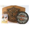 Image 1 : Lot of 3 Harley Davidson & Motorcycle Signs