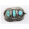 Image 4 : Navajo Turquoise 3 Stone Pendant