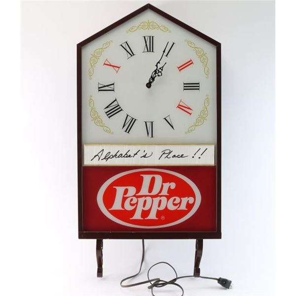 Dr. Pepper Clock Sign