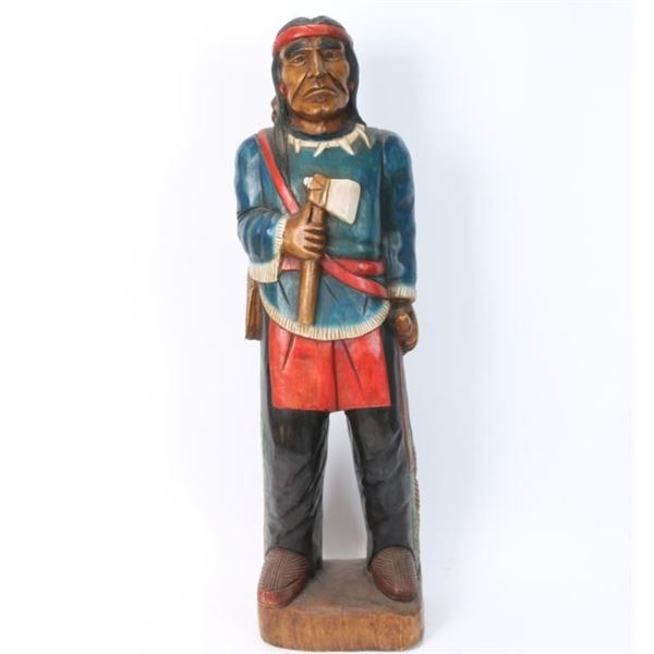 Carved Indian Statue.