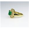 Image 2 : Elegant Emerald and Diamond Ring.