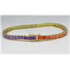 Image 5 : Striking Multi-Colored Gemstone Bracelet.