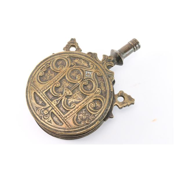 Brass Ottoman Moroccan Powder Flask