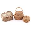 Image 2 : Lot of 3 Lidded Baskets.