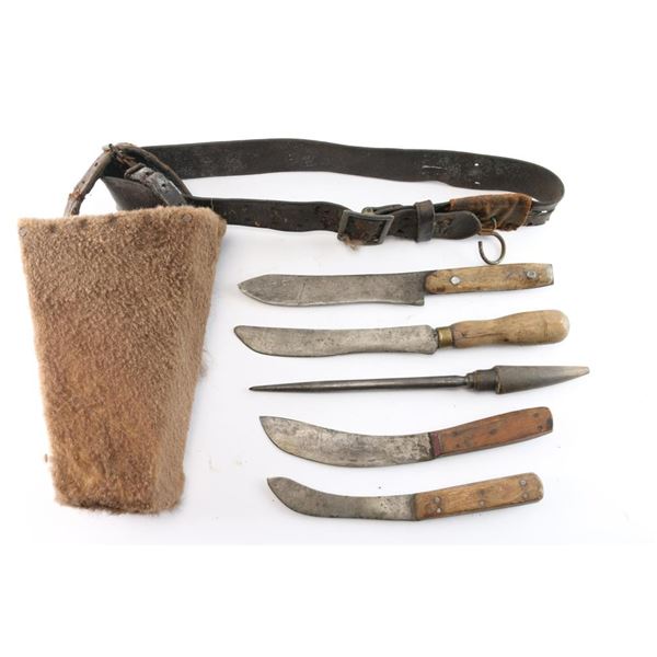 Buffalo Hunters Butchering Rig w/Knives.