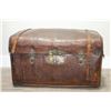 Image 4 : Antique 19th Century Leather Trunk.