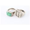 Image 2 : Two Navajo Sterling Silver Men's Rings.