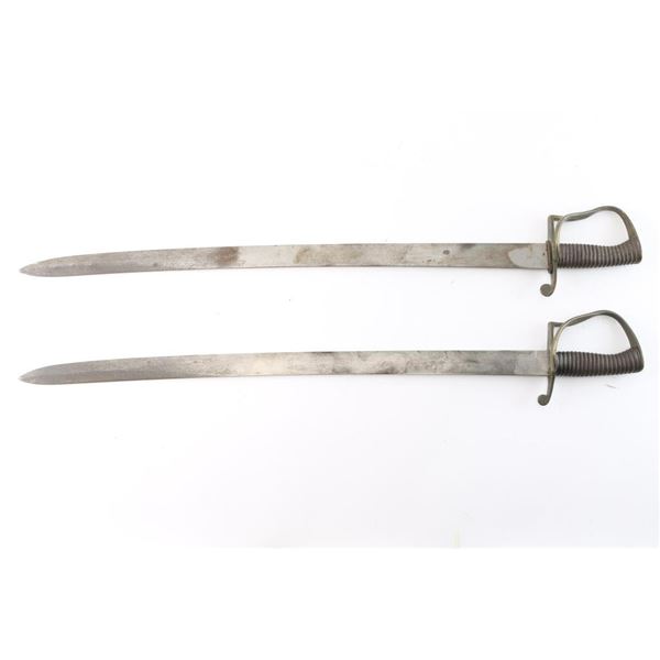 Matched Pair of British Customs Cutlasses.