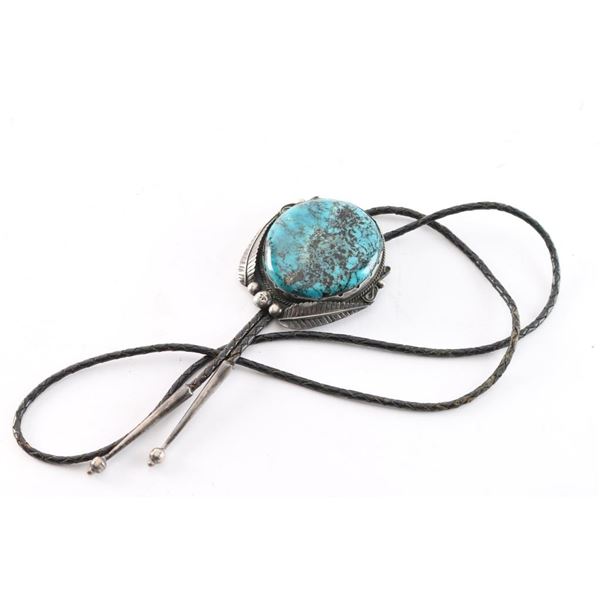 Large Navajo Turquoise Bolo