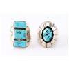 Image 1 : Lot of Two Men's Turquoise Rings.