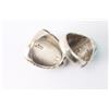 Image 3 : Lot of 2 Men's Turquoise & Sterling Rings.