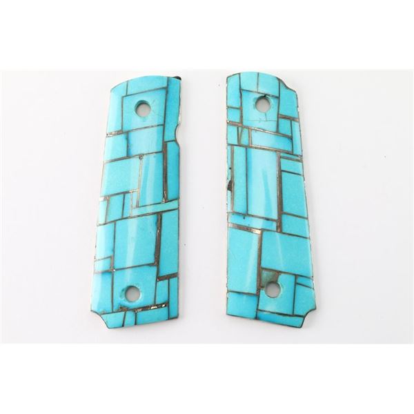 Custom Turquoise 1911 Grips.