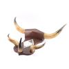 Image 2 : Horn & Carved Wood Hat Rack.