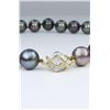 Image 3 : Large Tahitian Black Pearl Necklace.