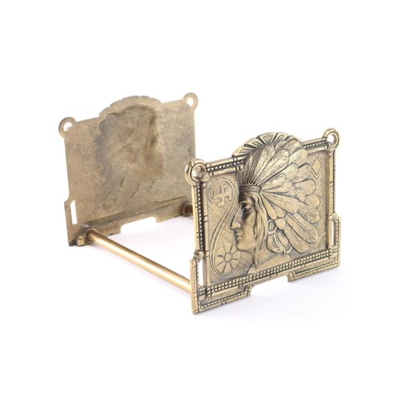 Vintage Brass Sliding Book End