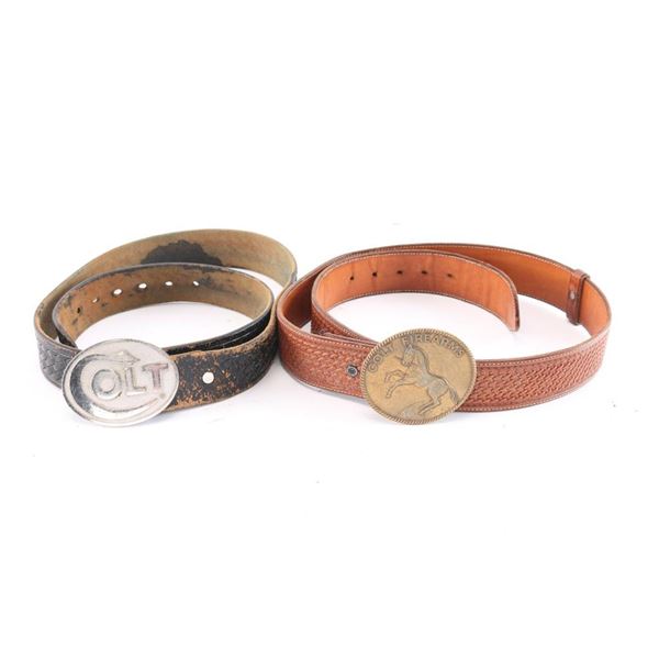 Lot of 2 Colt Belt Buckles