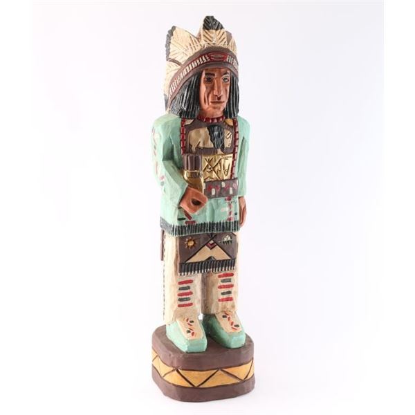 Small Frank Gallager Cigar Store Indian.
