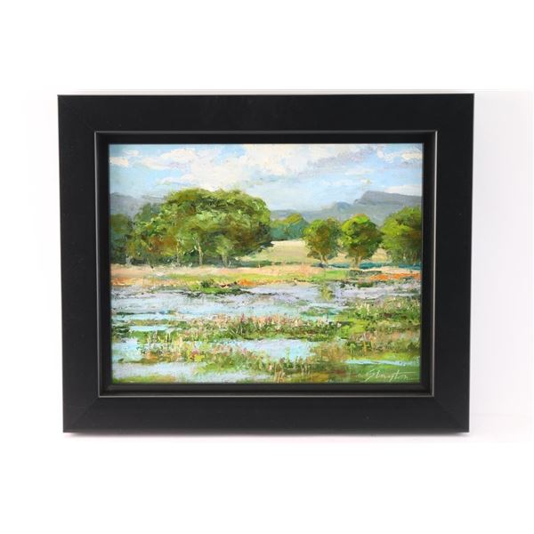 E. Eric Slayton Original Oil on Panel.