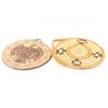 Image 2 : Lot of 2 Navajo Basketry Trays.