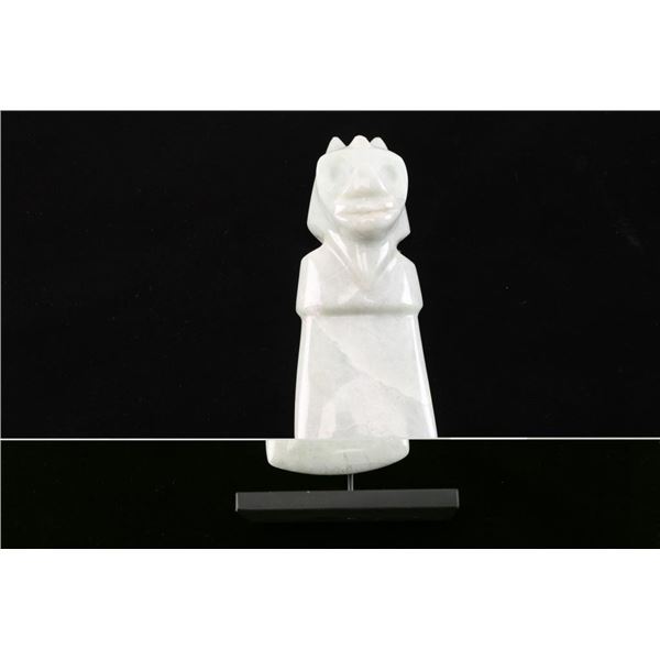Carved Jade Figure of Costa Rican God.