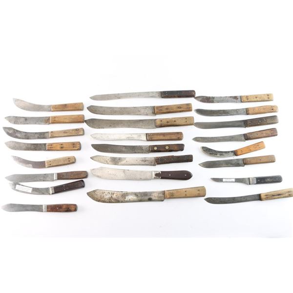 Bonanza Lot of 24 Marked Knives.