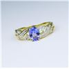 Image 1 : Lovely Tanzanite and Diamond Ring.