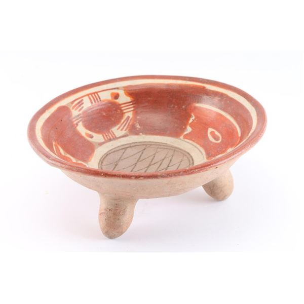 Pre-Columbian Tri-Legged Bowl.