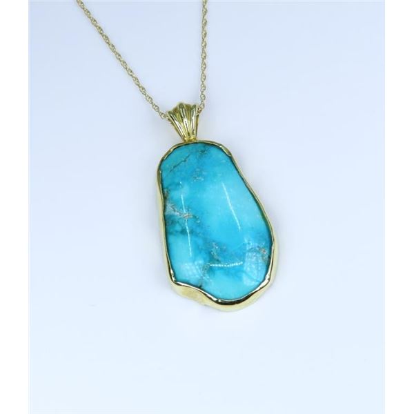 Wonderful Natural Turquoise Pendant.