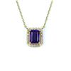 Image 2 : Charismatic Amethyst & Diamonds Pendant.
