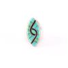 Image 1 : Vintage Zuni Inlay Turquoise Ring.