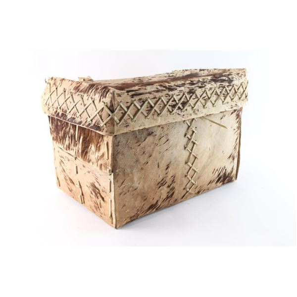 Indian Tanned Hair-Hide Trunk.