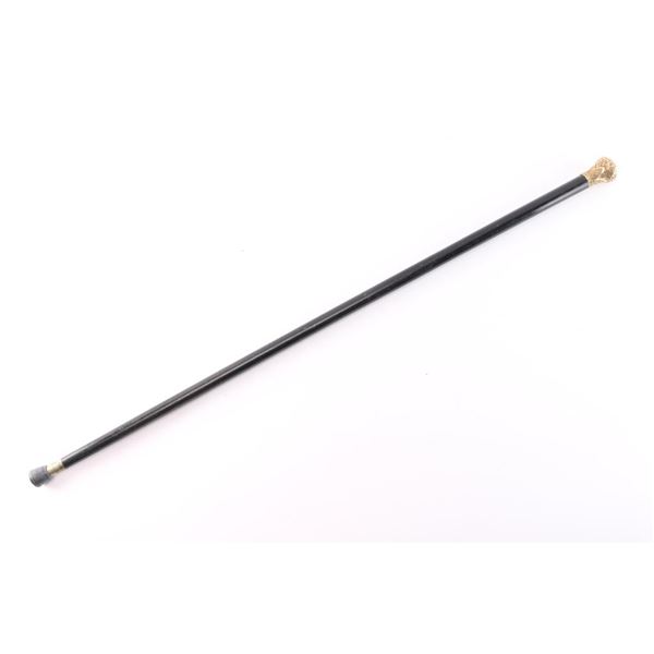 Walking Stick with Gold Handle