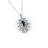 Image 1 : Gorgeous Blue Sapphire & Diamond Pendant.