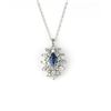 Image 2 : Gorgeous Blue Sapphire & Diamond Pendant.
